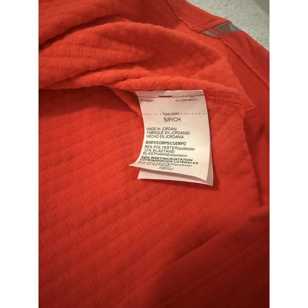 Under Armour Vanish CW 1/2 Zip Womens Small Bright Orange Pullover NWT $80 MSRP - Picture 4 of 6